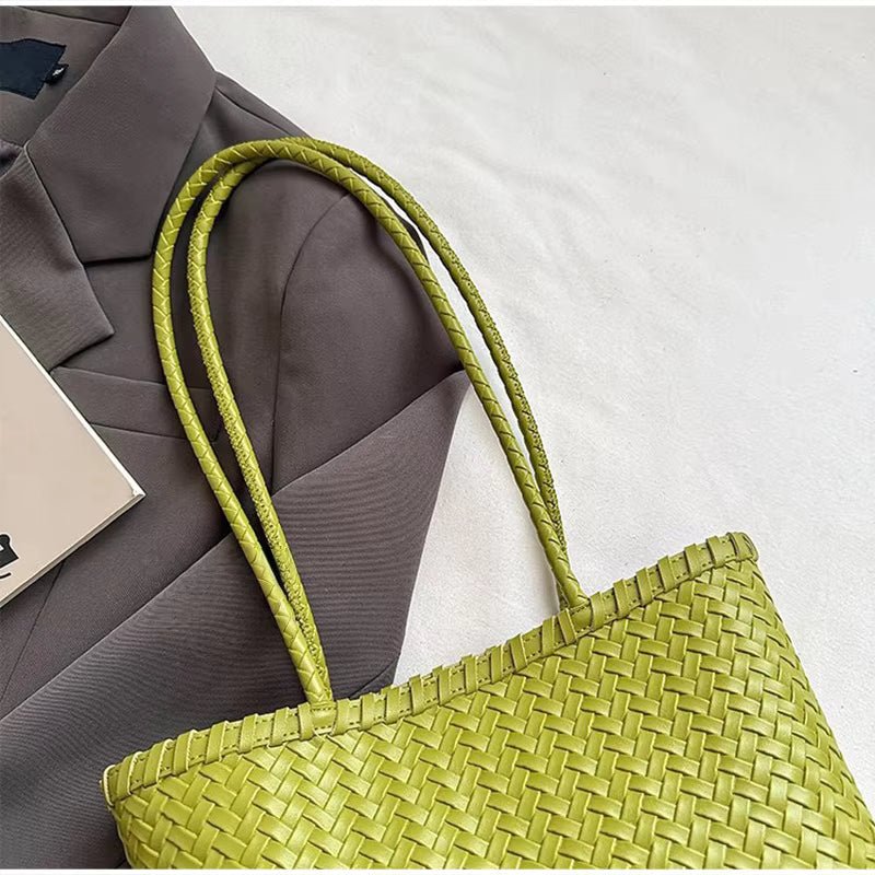 SOERA Emma Straw Woven Tote Bag - Bag - Green