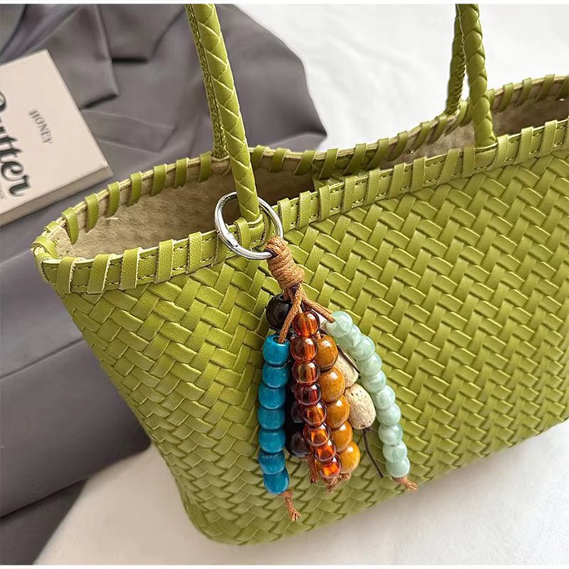 SOERA Emma Straw Woven Tote Bag - Bag - Green