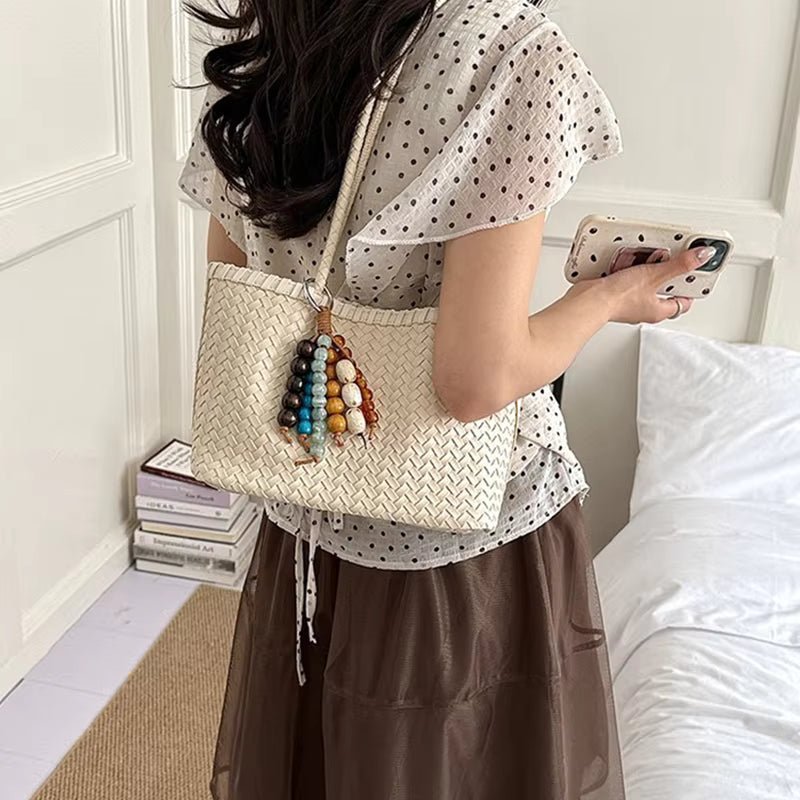 SOERA Emma Straw Woven Tote Bag - Bag - Yellow
