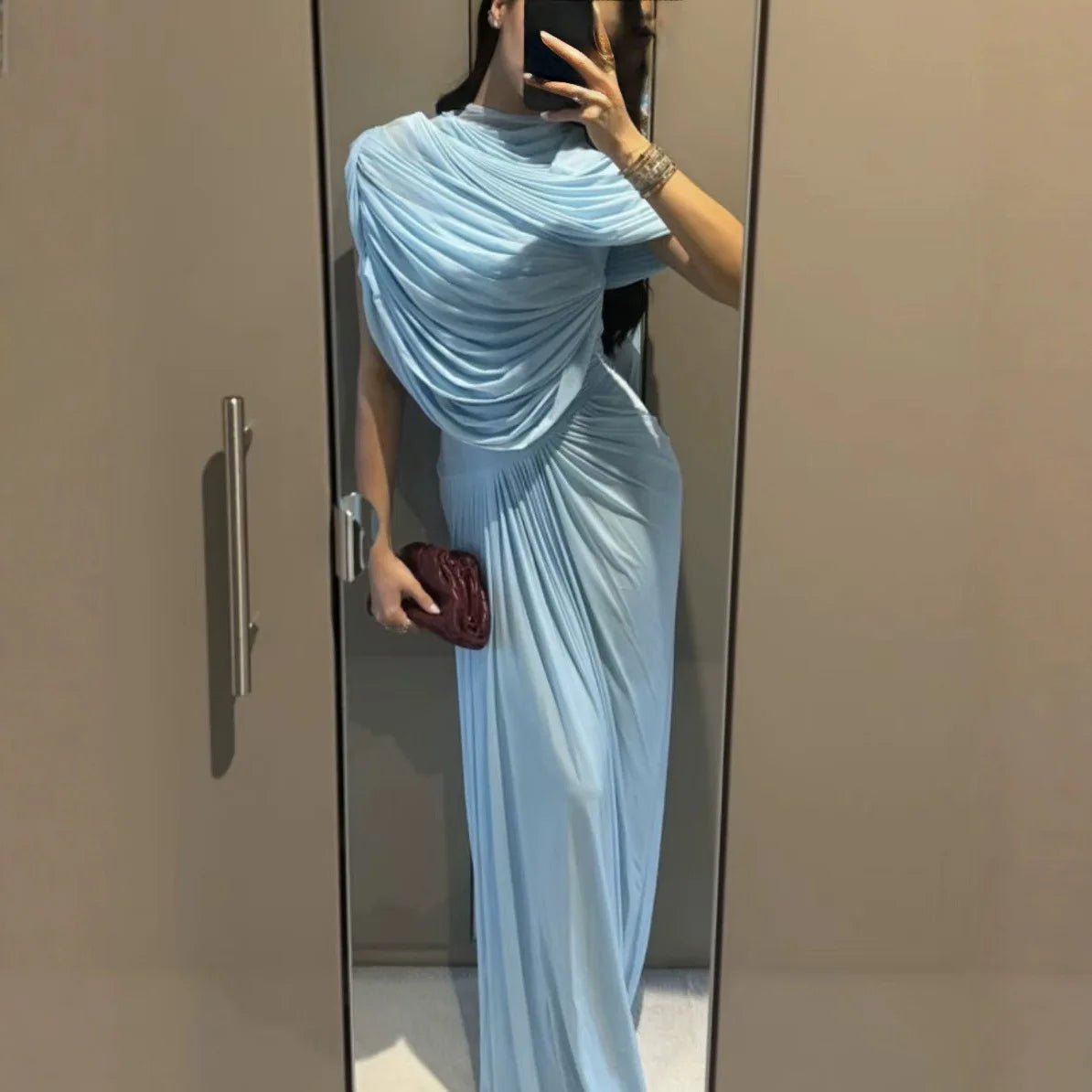 SOERA Bianca Elegant Mesh Bodycon Maxi Dress - Dress - L