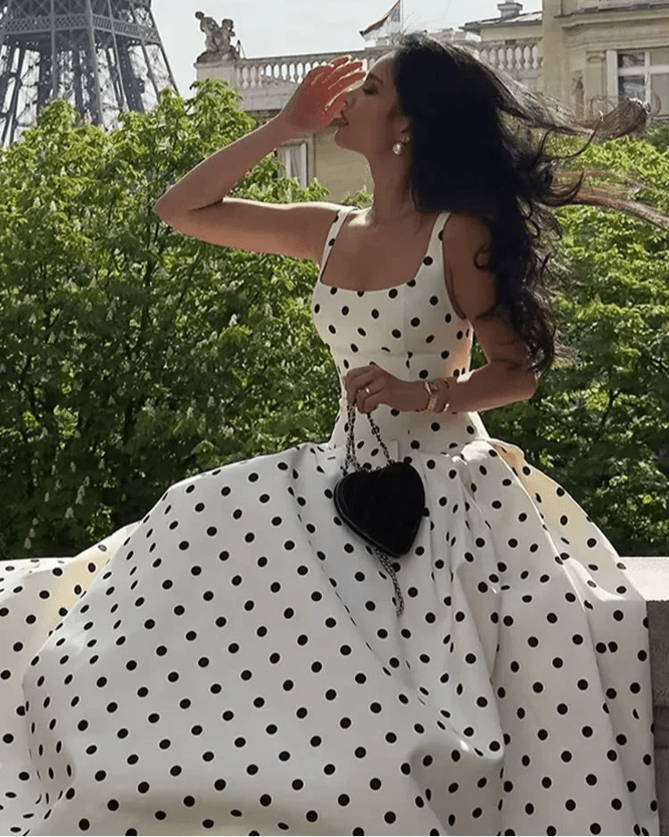SOERA Jasmine Polka Dot Midi Dress - Dress - XS