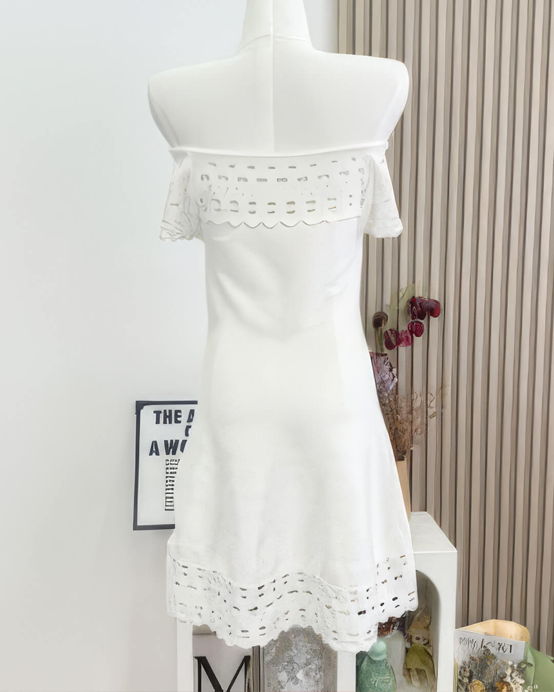 SOERA Morgan Off-Shoulder Crochet Mini Dress - Dresses - One size