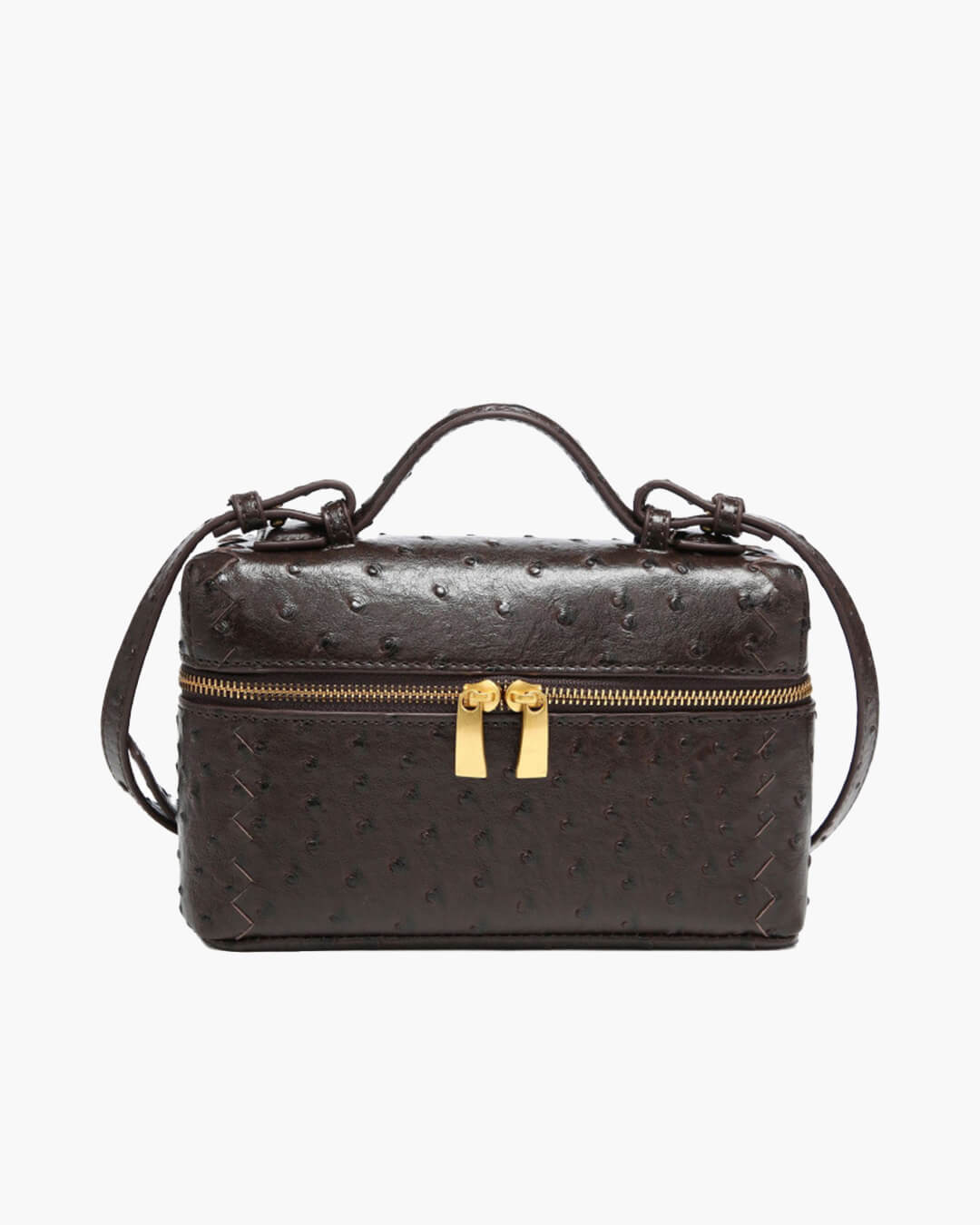 SOERA Delphine Leather Box Bag - Handbags - Brown