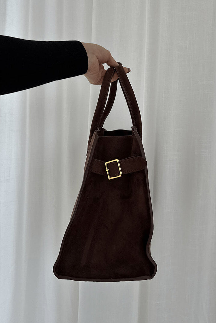 SOERA Henna Shopper Bag - Handbags - DBAD2-WK370001 Suede Brown