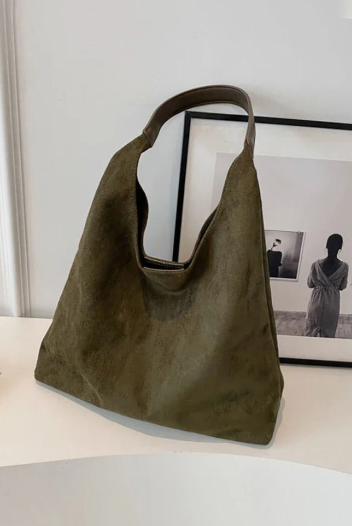SOERA Jenna suede bag - Handbags - Soera-Jenna-Suede-Bag-Beige Beige