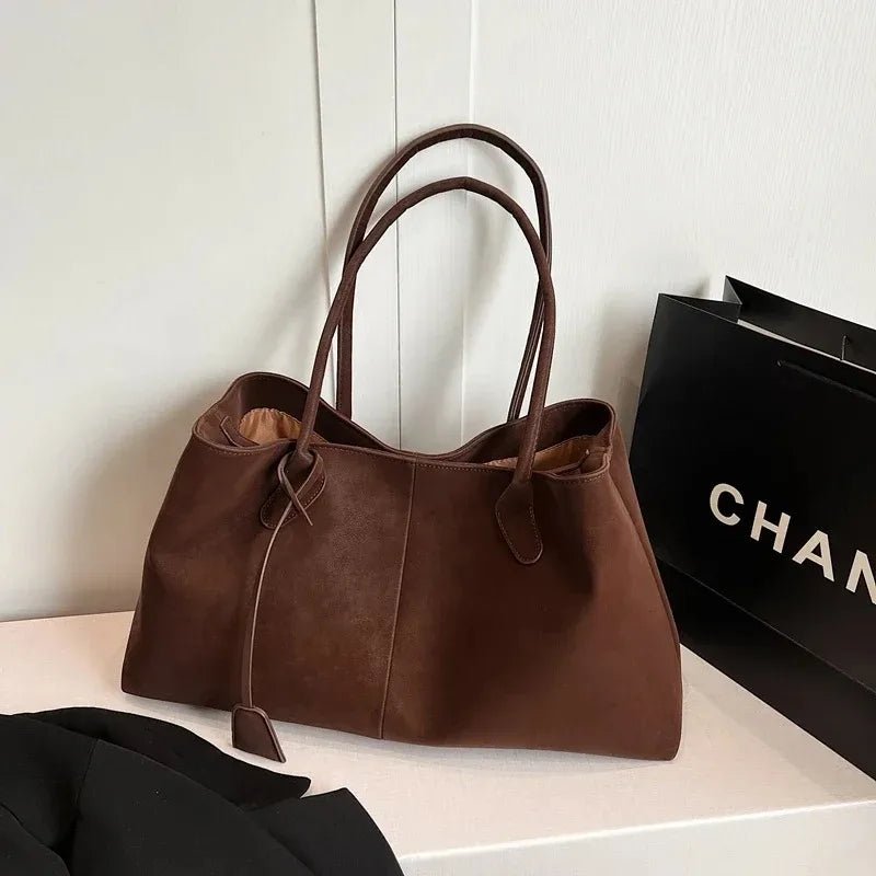 SOERA Joan Vegan Suede Bag - Handbags - 3256809459981451-;uL1757549907235693310 Khaki