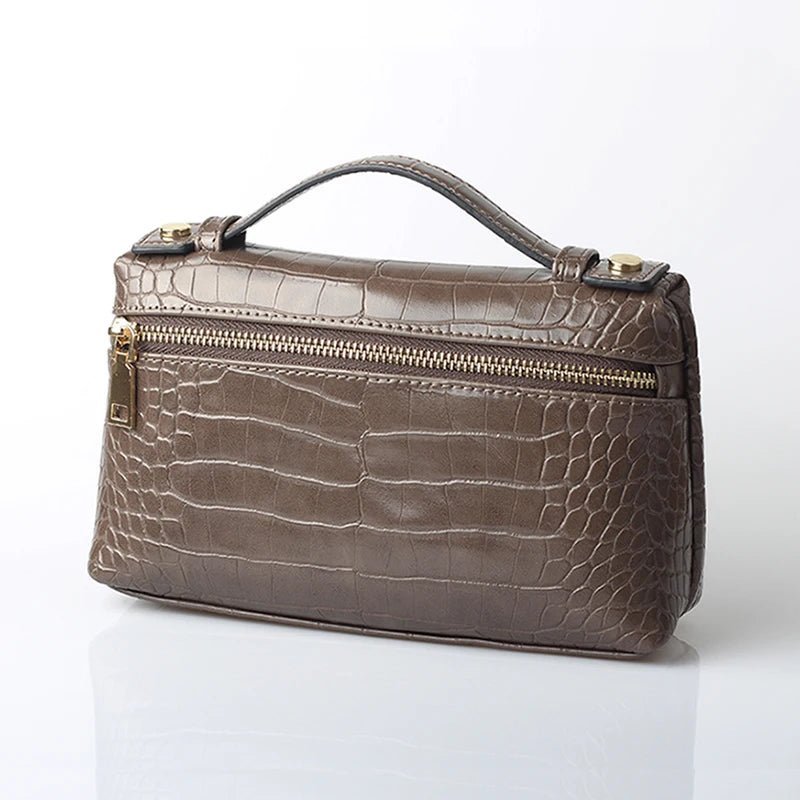 SOERA Minerva Crocodile Pattern Clutch Bag - Handbags - Pink