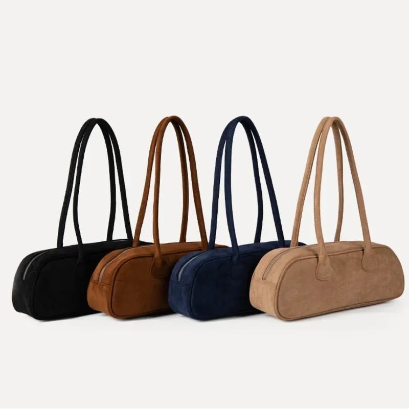 SOERA Pauleen Baguette Suede Bag - Handbags - 3256808620401282-;Ge1763048697264528173 Brown
