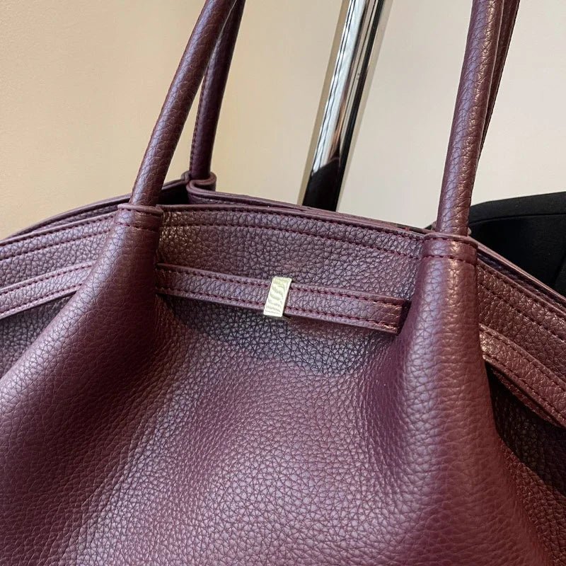 SOERA Sandy Shoulder Tote Bag - Handbags - Burgundy