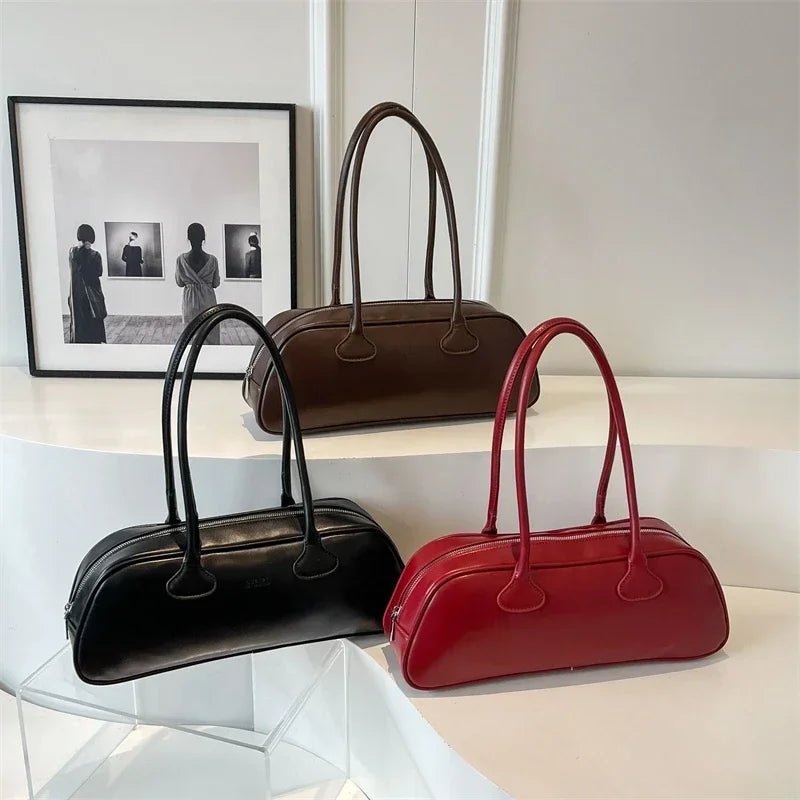 SOERA Sophia Long Handle Shoulder Bag - Handbags - Brown