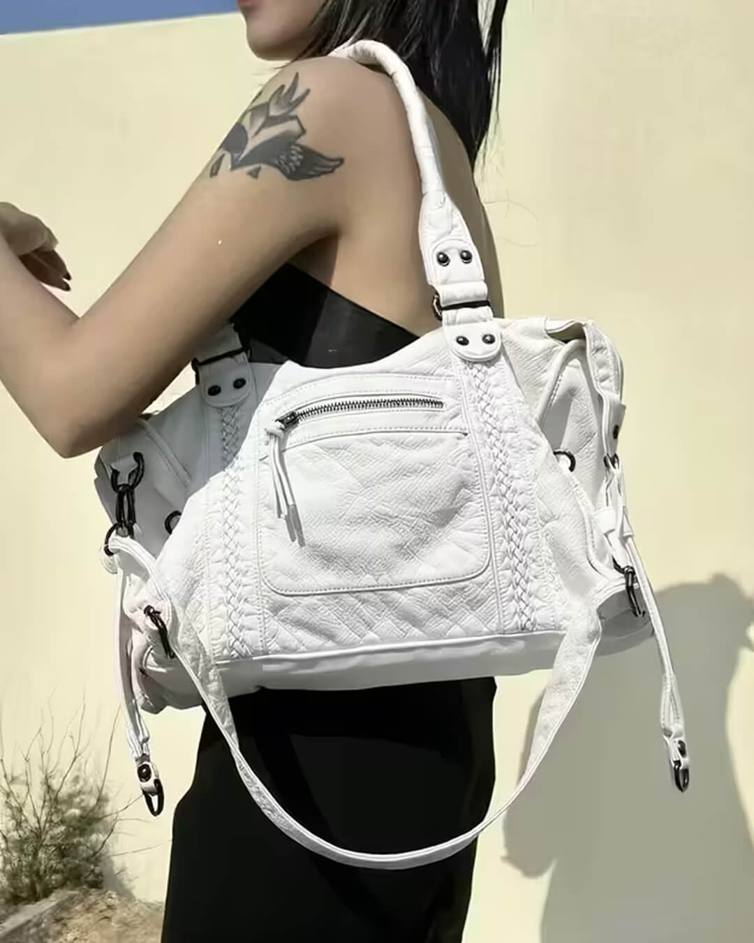 SOERA Tanja Shoulder Bag - Handbags - White