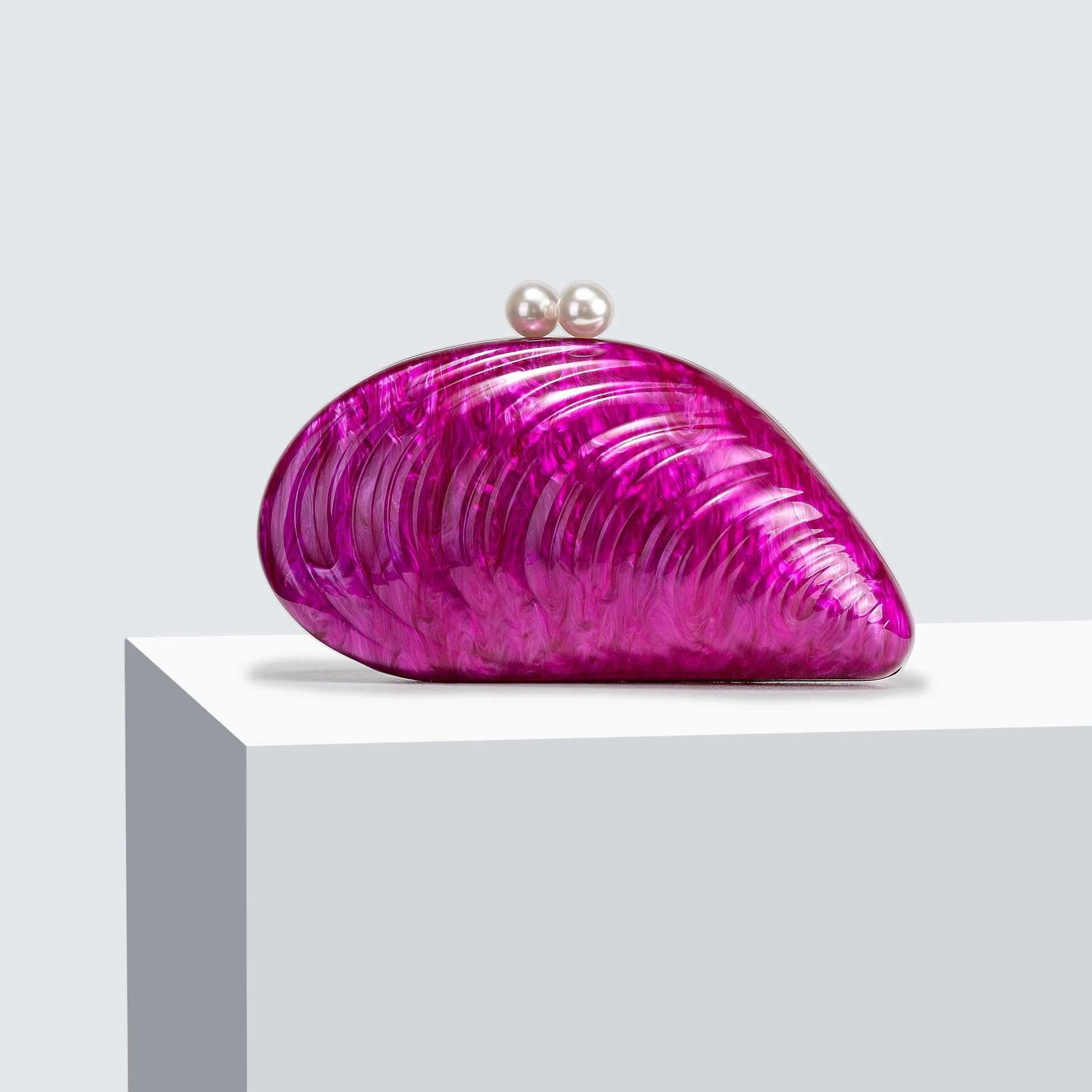 SOERA Valentina Shell - Shaped Clutch Purse - Handbags - Rose