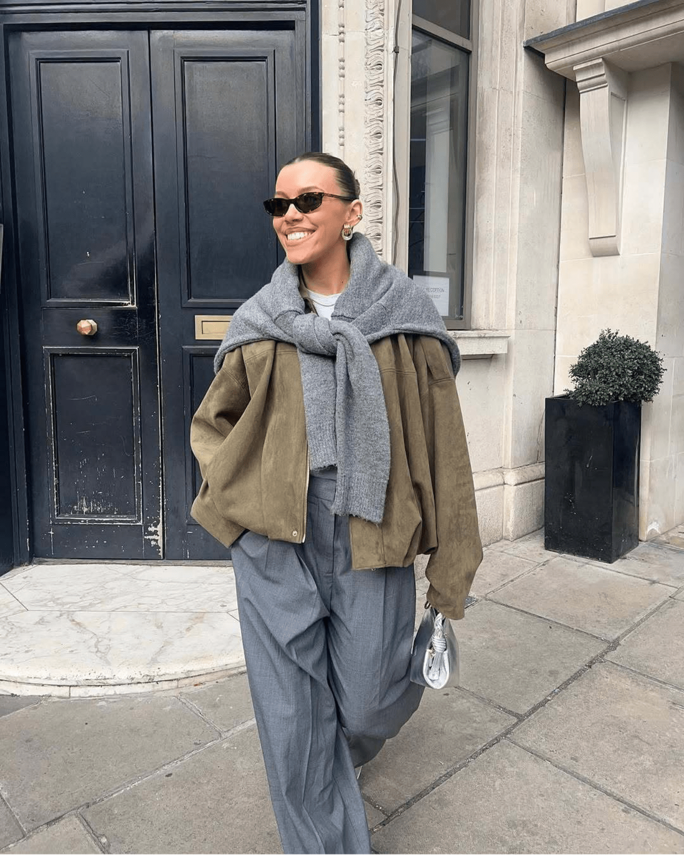 SOERA Constance Faux Suede Bomber Jacket - Jacket - SOERA-680707-M-OLIVE-49027 Olive M