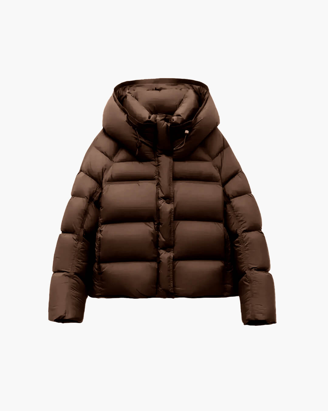 SOERA Alina Hooded Puffer Jacket - Jackets - 3256809559753038-;HP1764062902176910493 Burgundy M