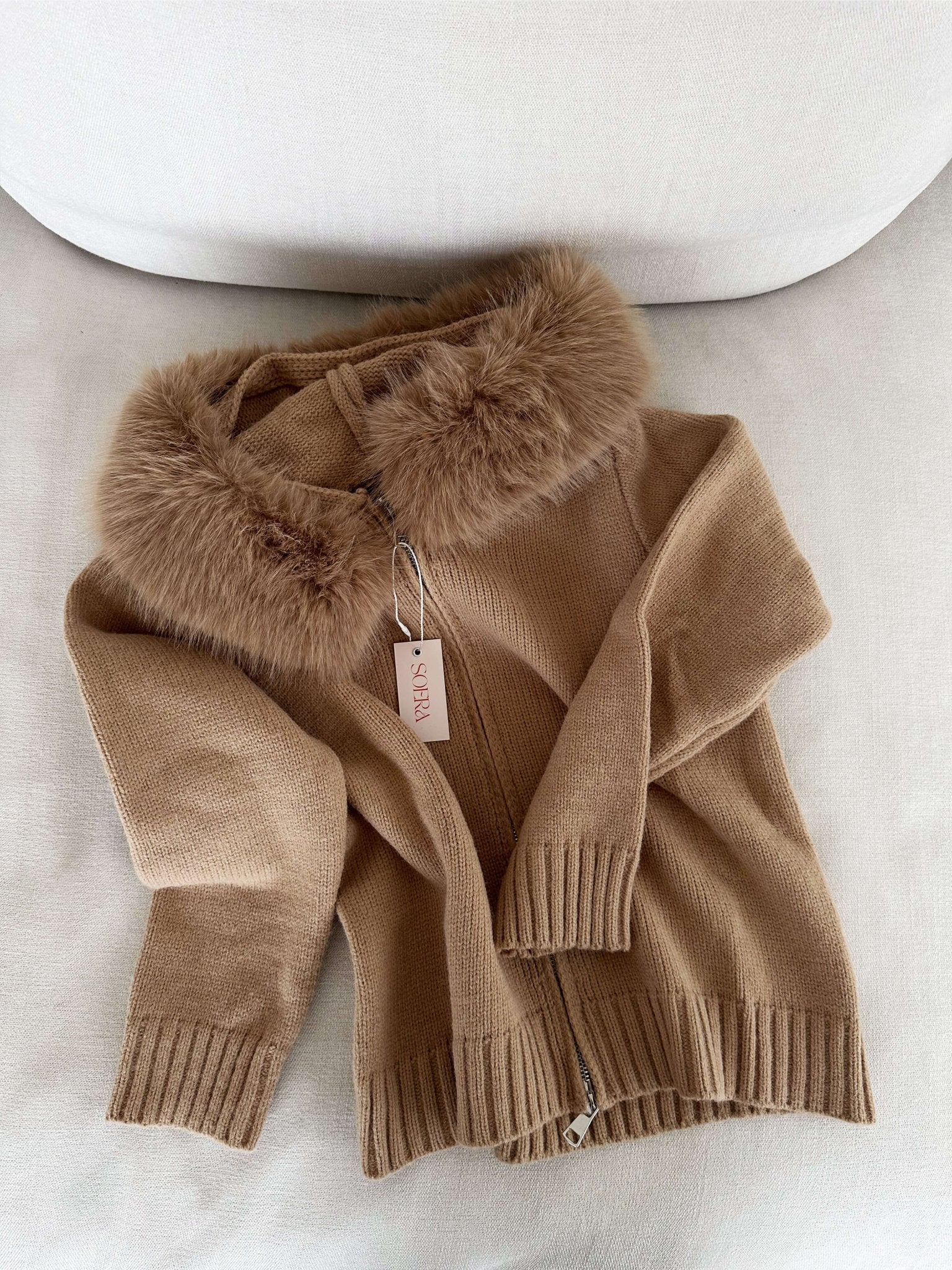 SOERA Alison faux fur Jacket - jackets - Soera-Celistine-Jacket-Brown/S Brown S