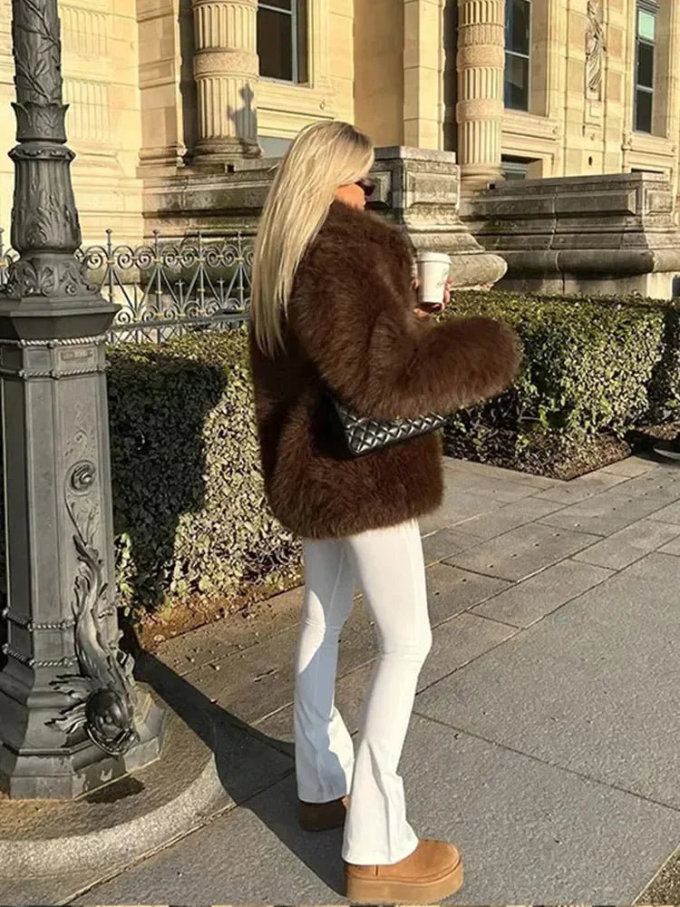 SOERA Audrey Faux Fur Jacket - Jackets - dz1764442362184337266 L