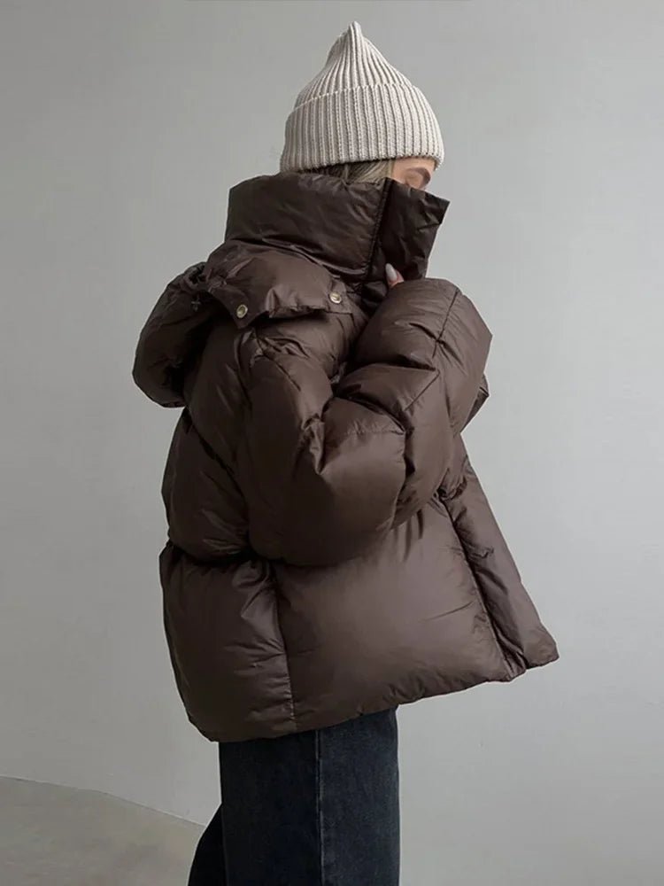 SOERA Rosalie Puffer Jacket - Jackets - 1005010161863702-;hS1761217546082403145 Dark Brown L