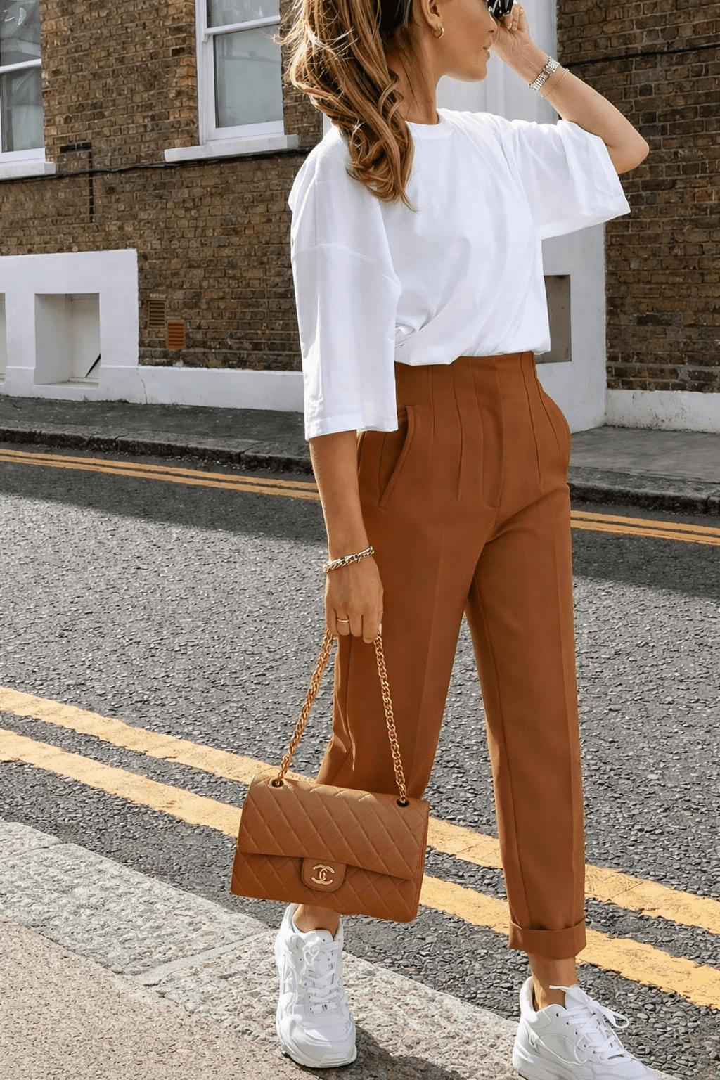 SOERA Sofia High Waist Pencil Pants - Pants - Brown XS
