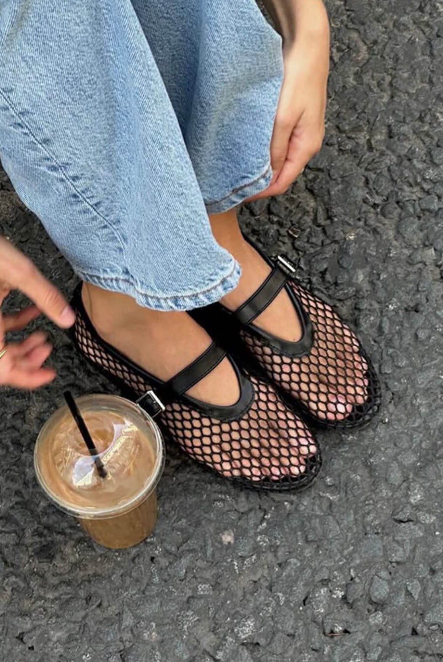 SOERA Rebecca Mesh Ballet Flats - Shoes - SOERA-Rebecca-Mesh-Ballet-Flats-Shoes-Black/36 Black 36