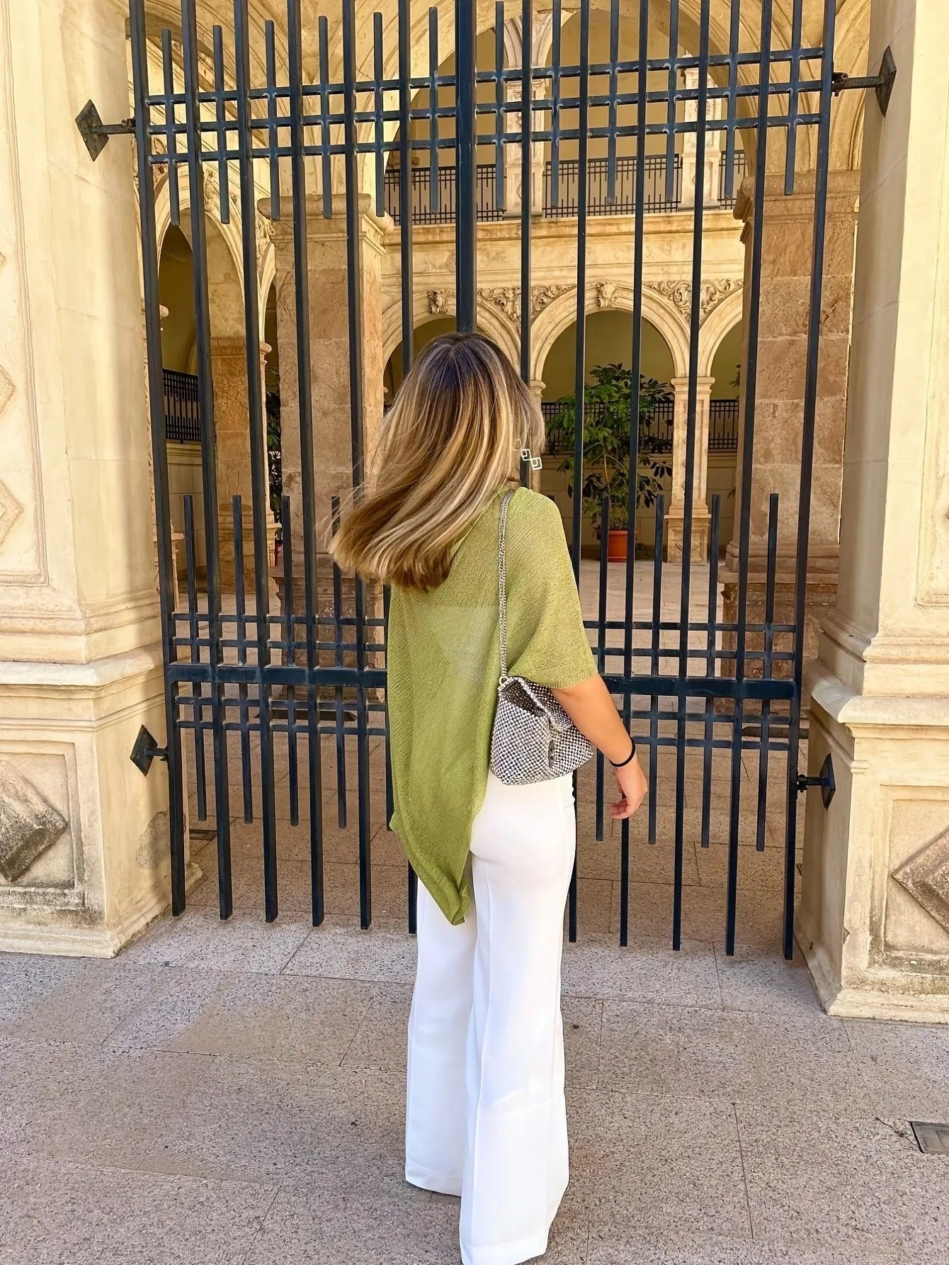 SOERA Celeste Batwing Knitted Shawl Top - Tops - Olive S