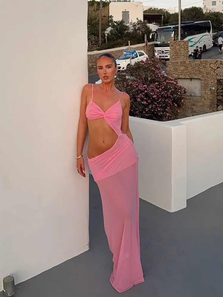 Jovana Twist Cut-Out Maxi-kjole