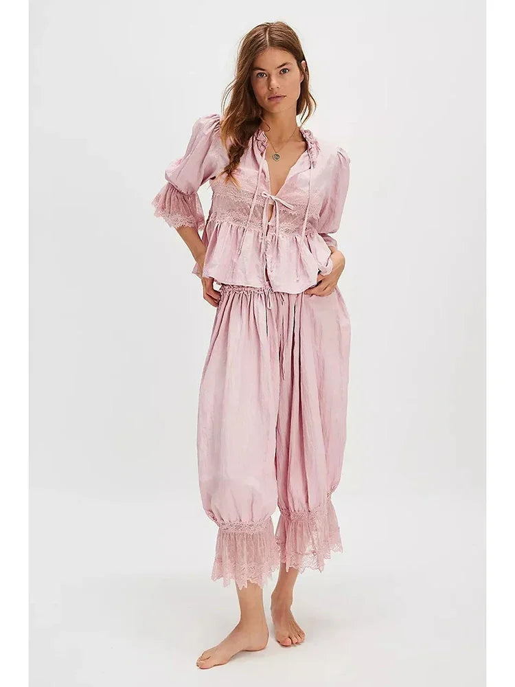 Sophia Lace Lantern Suit