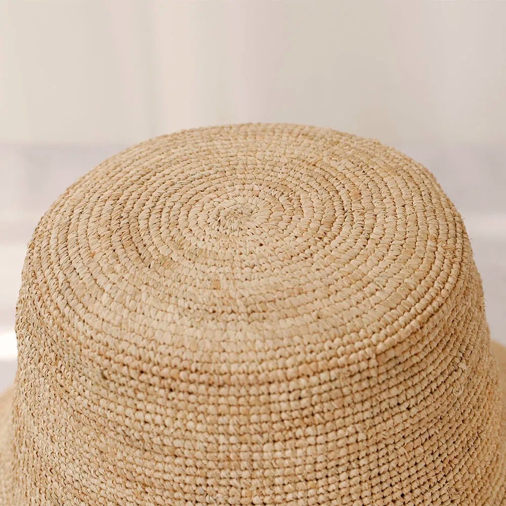 SOERA Ariel Raffia Bucket Hat - Accessories -  Light Brown 56 - 58 cm