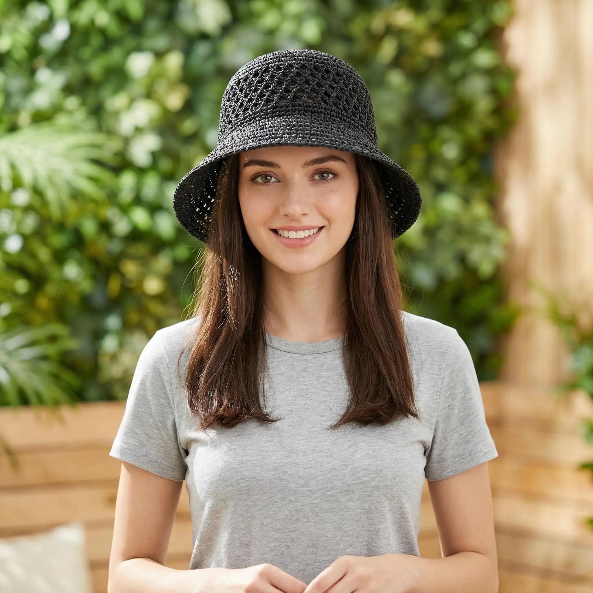 SOERA Beatrice Elegant Sun Protection Bucket Hat - Accessories -  Black