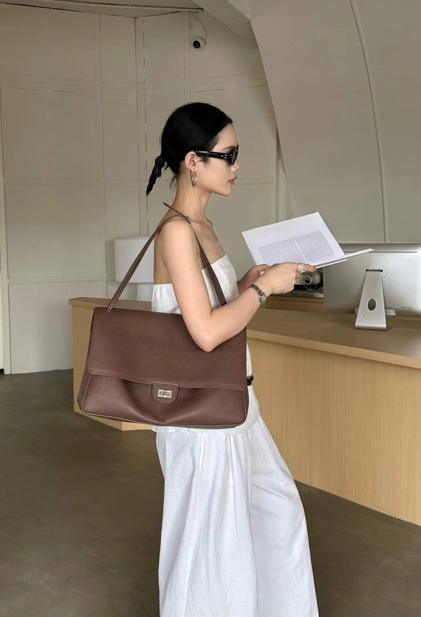 SOERA Anne Chevron Crossbody Bag - Bag - SOERA-607555-DEF-OS-78149 Brown