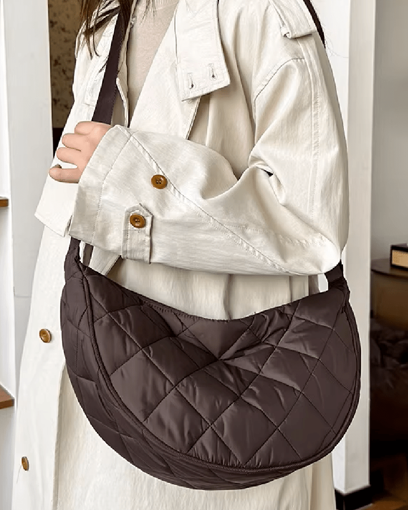 SOERA Ella Nylon Crossbody Belt Bag - Bag - SOERA-605315-DAR-40-60899 Dark Brown