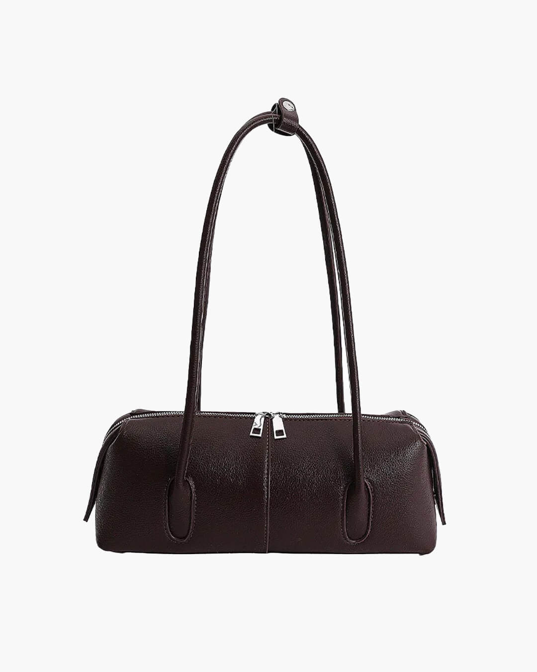SOERA Julie Cylindrical Leather Shoulder Bag - Bag - SOERA-050115-GRE-OS-68163 Taupe-Grey