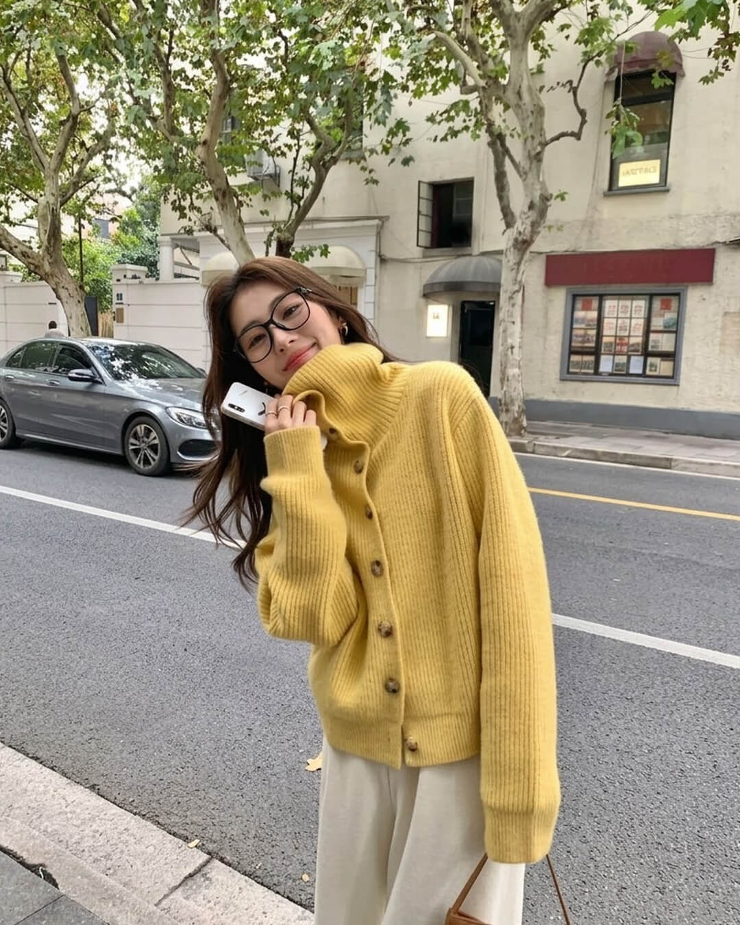 SOERA Nicola Oversized Knit Cardigan - Cardigan - SOERA-382851-GIN-S-16739 Ginger Yellow S