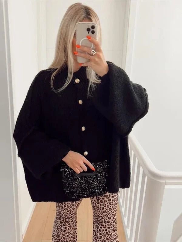 SOERA Greta Long Cardigan - Cardigans - Cv1758162480457004341 Black S