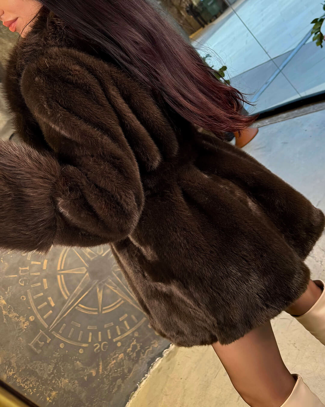 SOERA Leah Belted Faux Fur Coat - Coat - SOERA-266883-BRO-M-44707 Dark Brown M