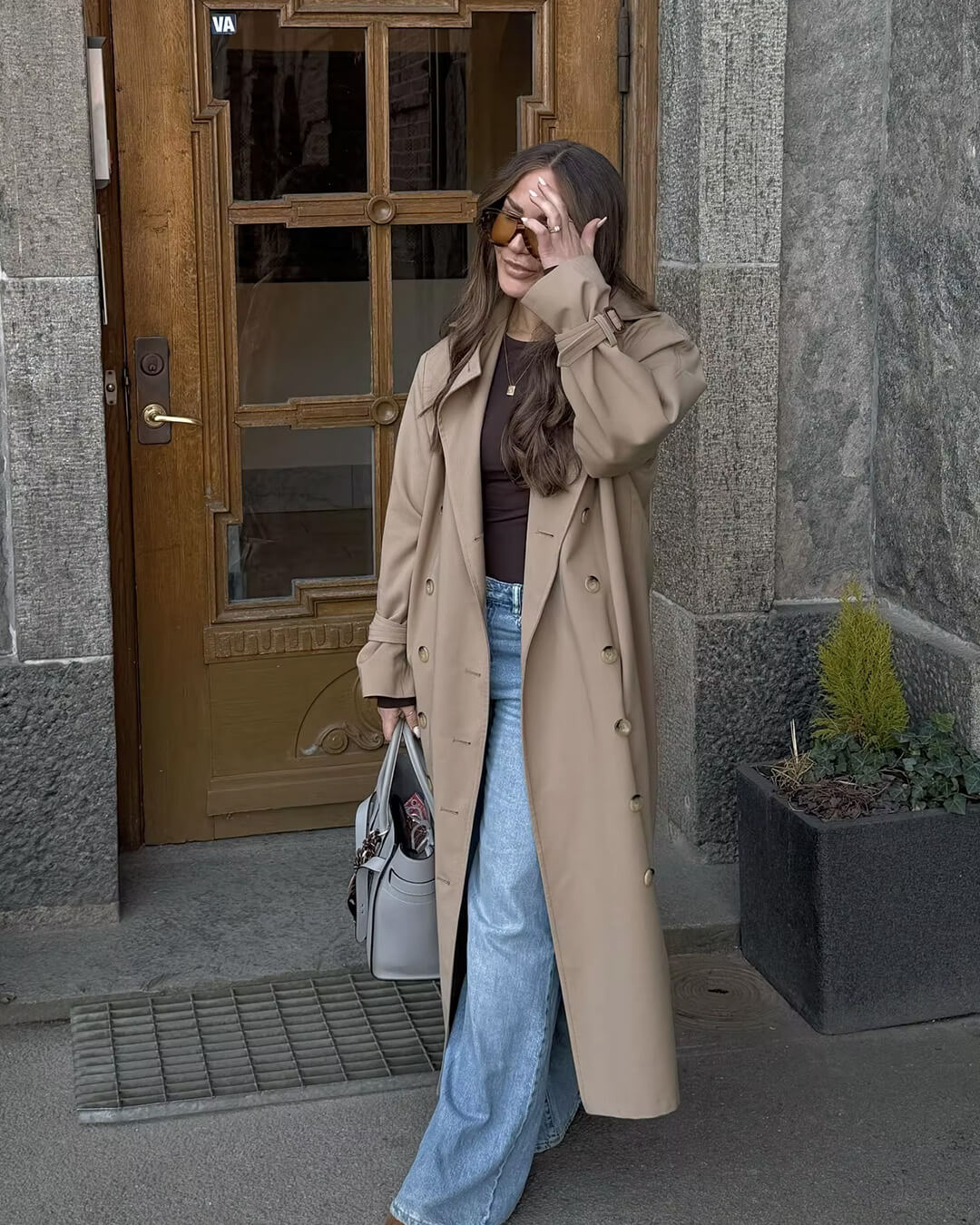 SOERA Melissa Classic Double Breasted Trench Coat - Coat - SOERA-332035-KHA-L-23395 Beige L