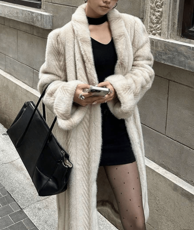 SOERA Suzy Faux Fur Maxi Coat - Coats & Jackets -  Beige One Size