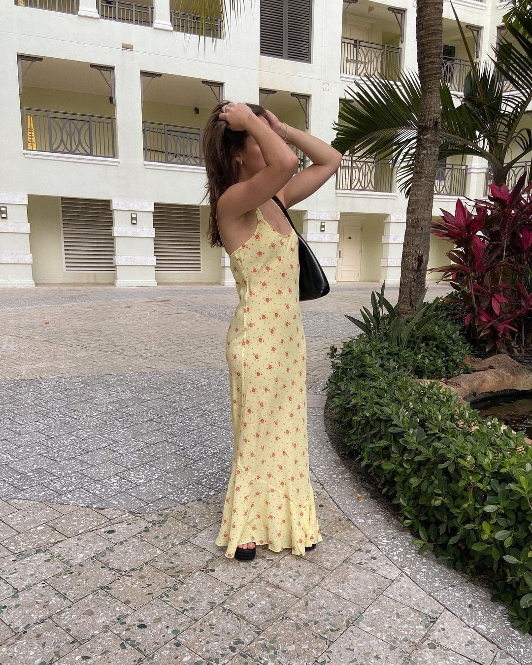 SOERA Erich Flared Ruffle Floral Dress - Dress - SOERA-665347-YEL-S-05539 Yellow S