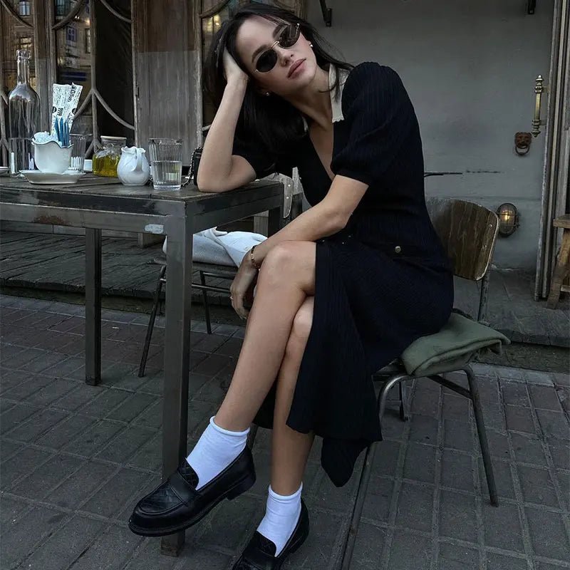 SOERA Sophia Knitted Dress - Dress -  Red XS