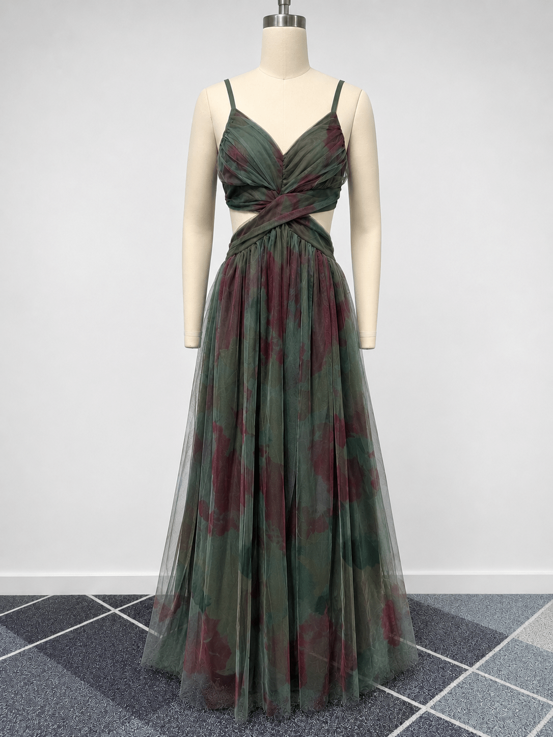 SOERA Dahlia Floral Tulle Maxi Dress - Dresses - ZH1776054847428582119 Green M