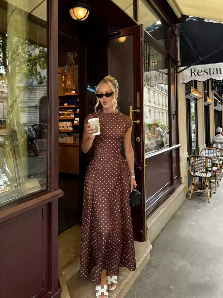SOERA Ruby Flare Maxi Dress with Cap Sleeves - Dresses -  Pink XS