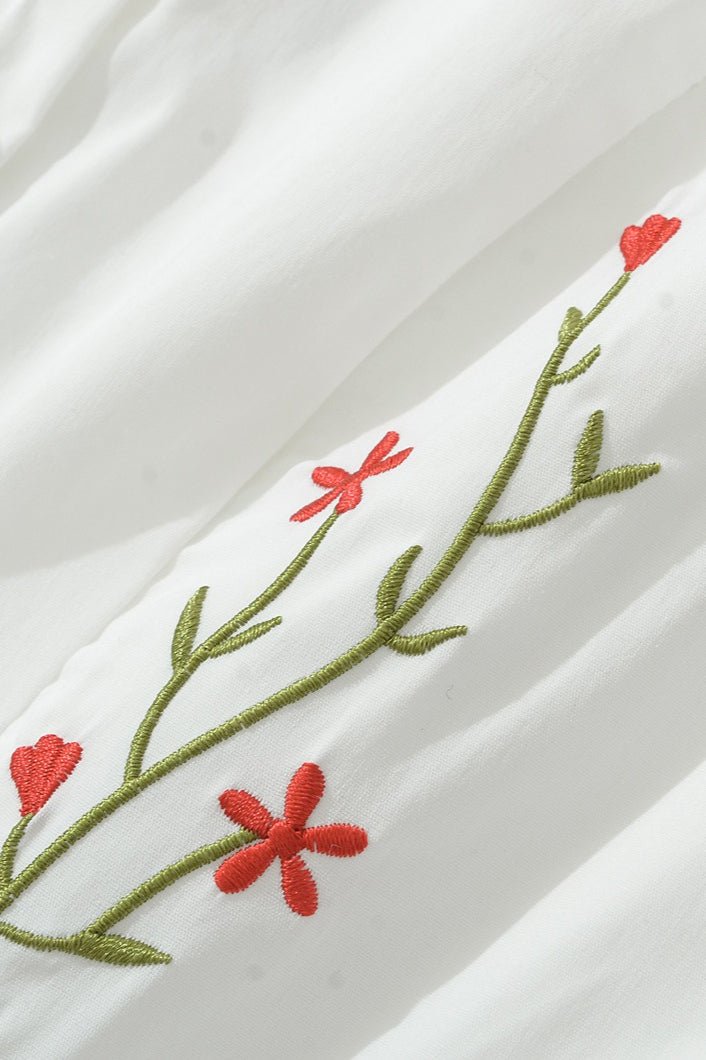 SOERA Zofia Sleeveless Embroidered Mini Dress - Dresses - SOERA-148355-WHI-L-12515 White L