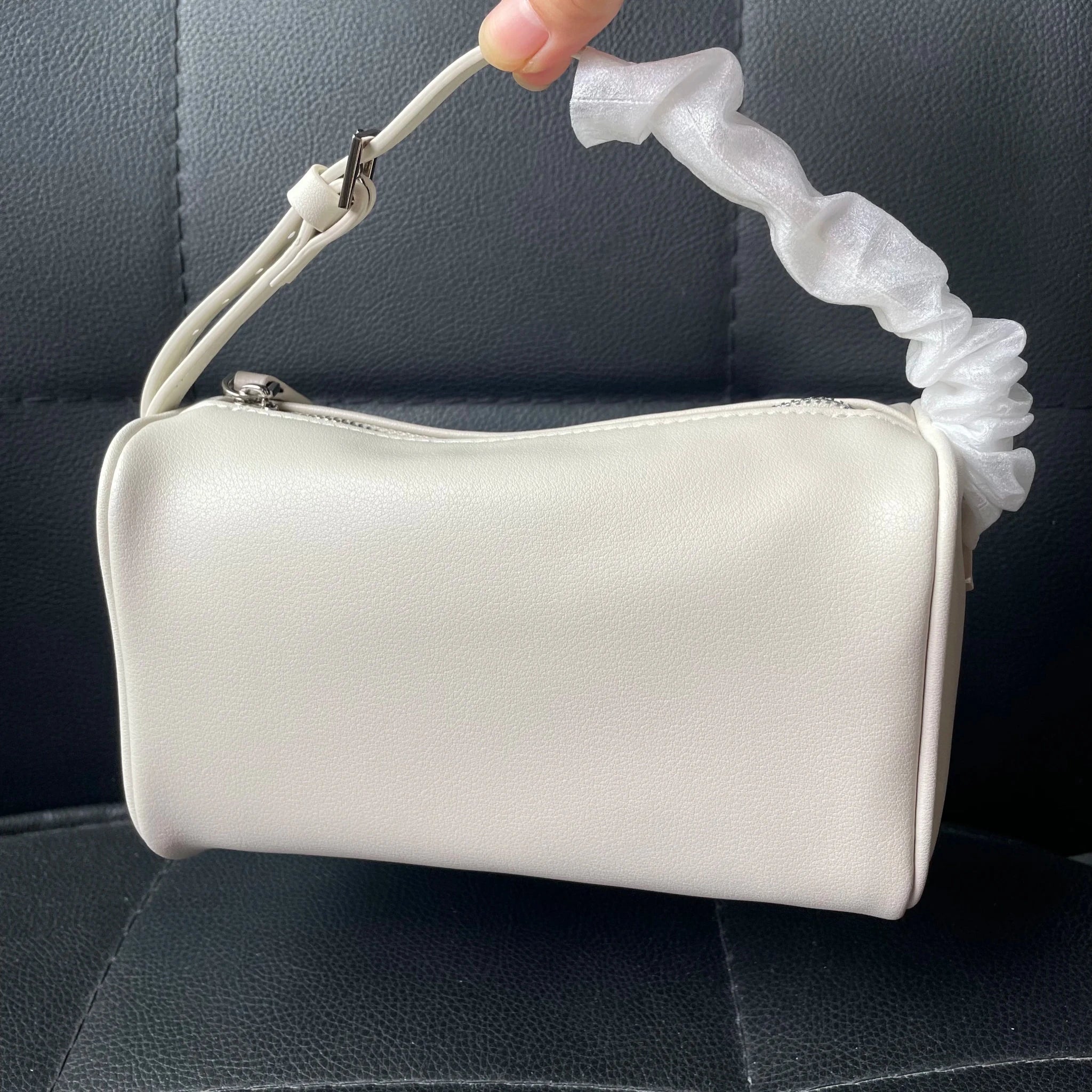 SOERA Bianca Faux Leather Crossbody Bag - Handbags -  Ivory