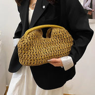 Bianca flettet rattan-tote