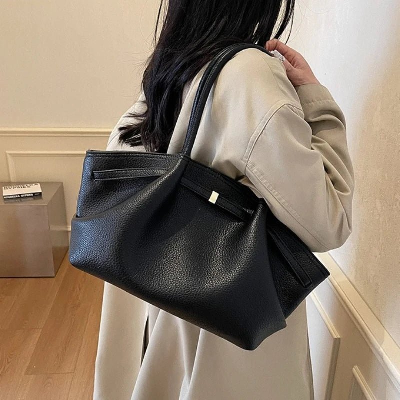SOERA Sandy Shoulder Tote Bag - Handbags - 3256809401419780-;wG1764003584727829149 Black