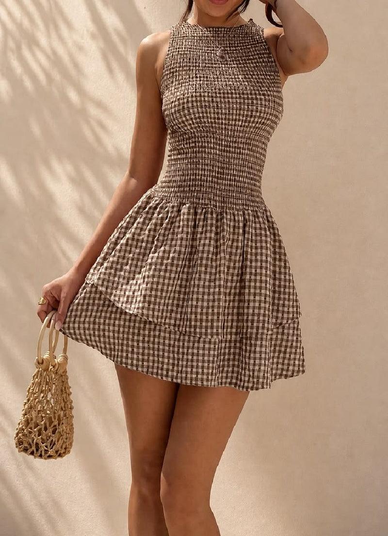 Hazel ternet smock-mini-kjole