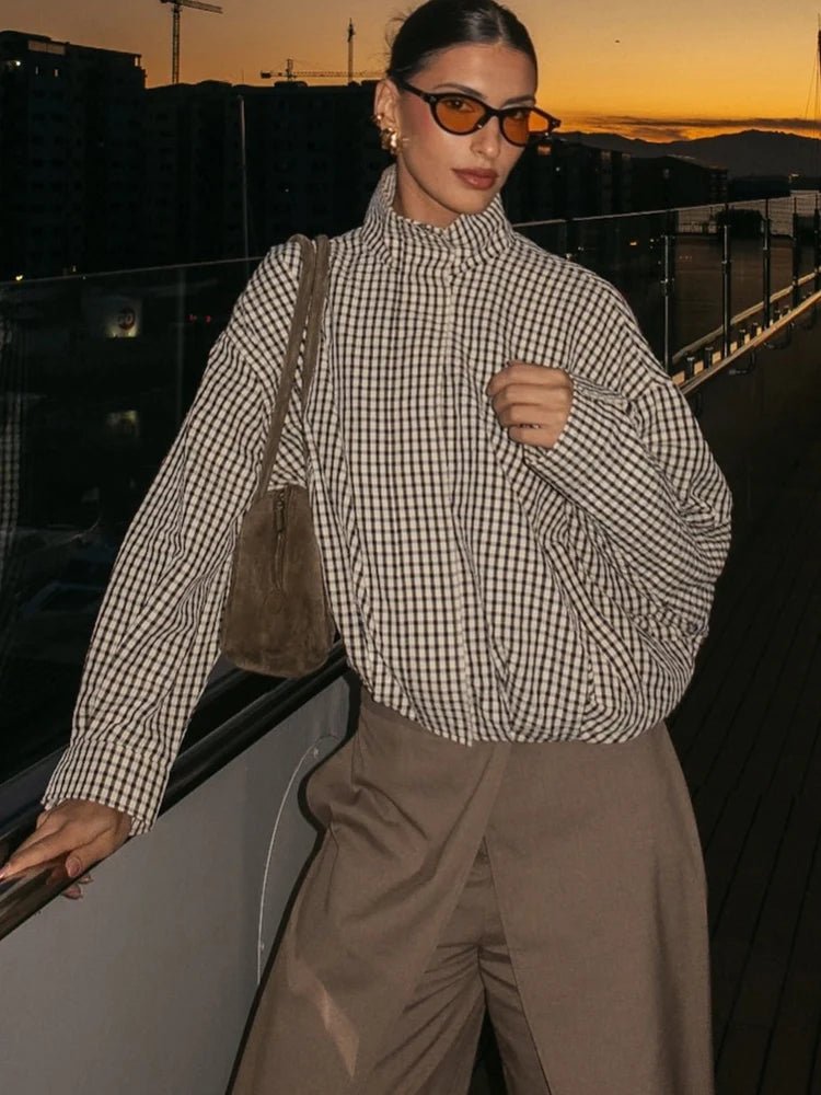 SOERA Aiso Plaid Bomber Jacket - Jacket - SOERA-950083-DEF-OS-71395 XS