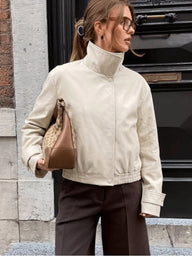 Carmen Cropped Bomber Jacket
