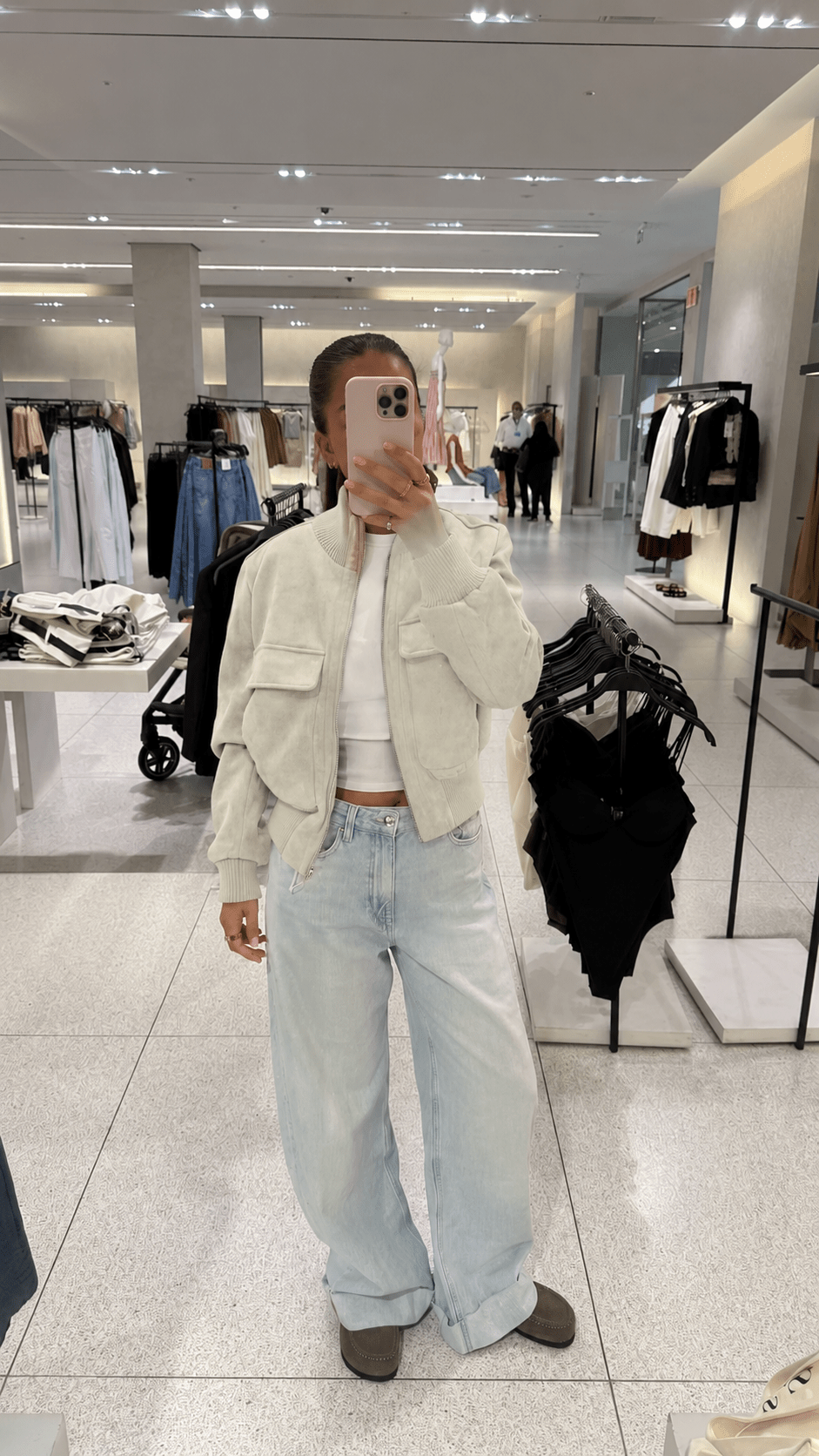 SOERA Natalie Faux Suede Bomber Jacket - Jacket - SOERA-593603-OLI-XS-24995 Coffee XS