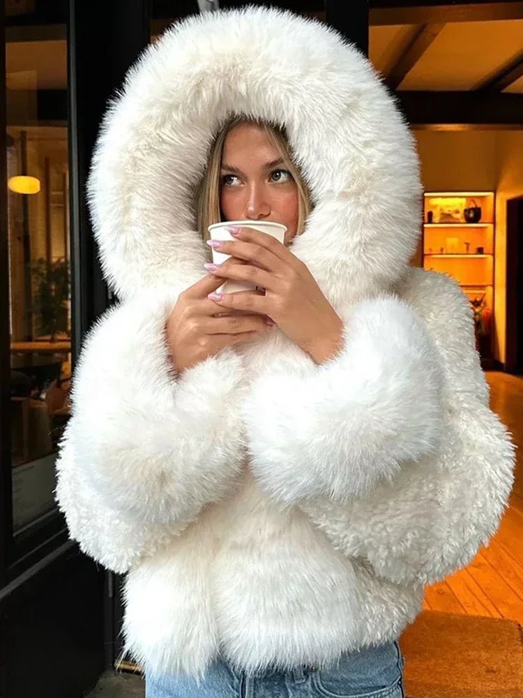 SOERA Cynthia Faux Fur Jacket - Jackets - 3256810229368927-;OA1766554851657191431 White S