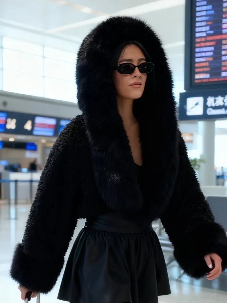 SOERA Cynthia Faux Fur Jacket - Jackets - 3256810229368927-;ZY1766554851658117972 Black S